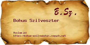 Bohus Szilveszter névjegykártya